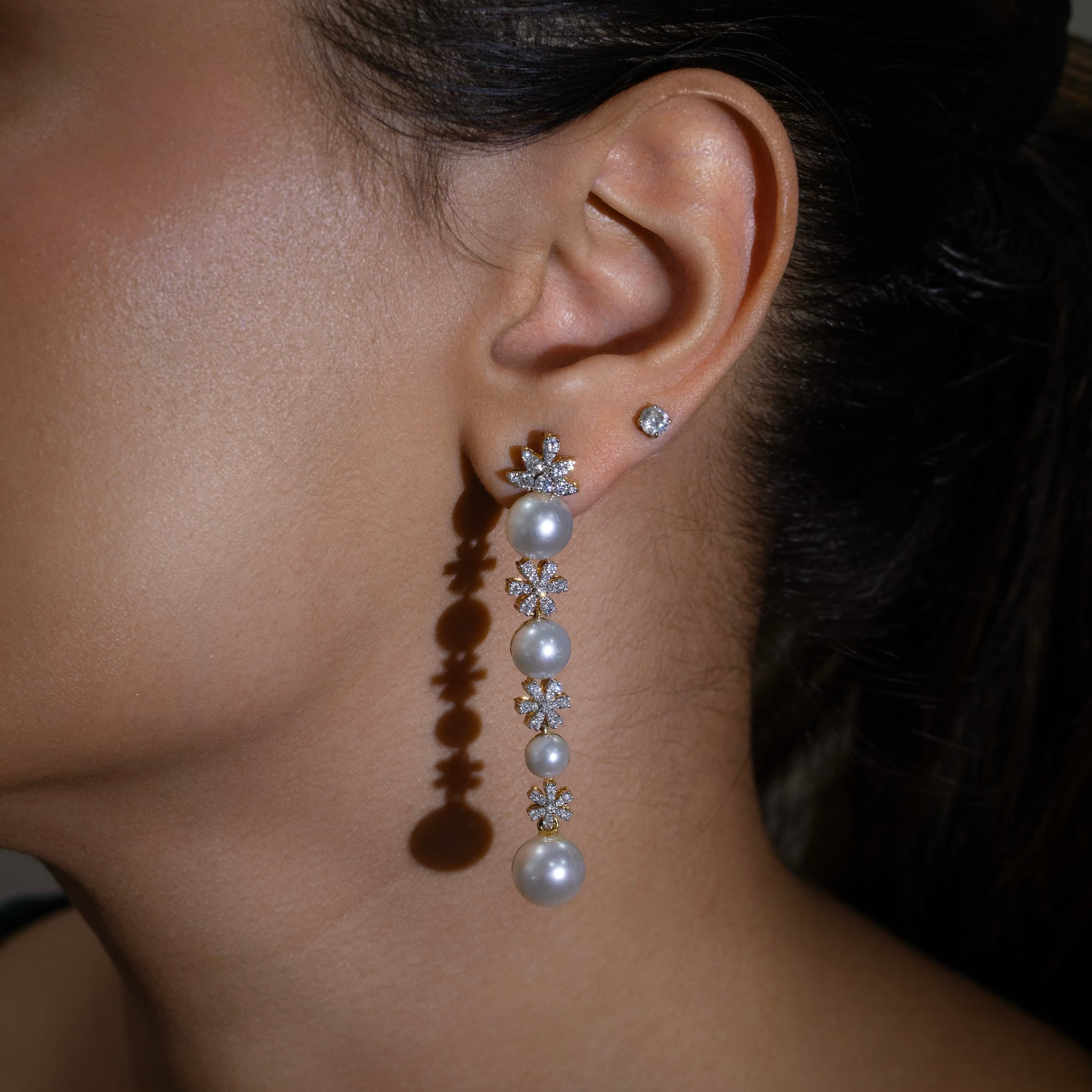 Twilight Bloom Earrings hover